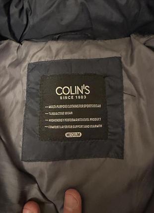 Чоловічий пуховик collin’s темно синій 2