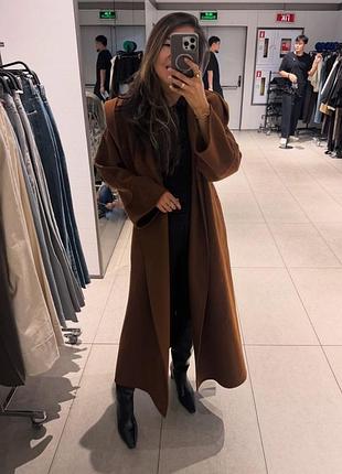 Коричневе довге вовняне пальто на запах 50% вовни zara
🔥🔥🔥🔥🔥🔥🔥🔥🔥🔥🔥🔥🔥