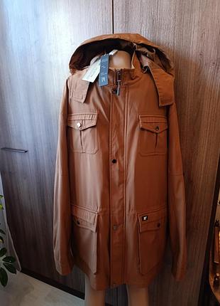 Куртка чоловіча демісезонна подовжена jbc collection pp 3xl колір camel