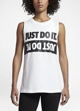 Біла спортивна майка nike