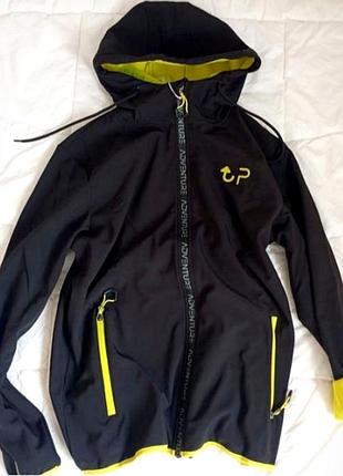 Italy, unisex gore -tex премиум бренд   куртка из неопрена на  флисе с капюшоном