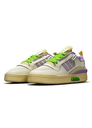 Adidas forum mod low cream lilac lime 4