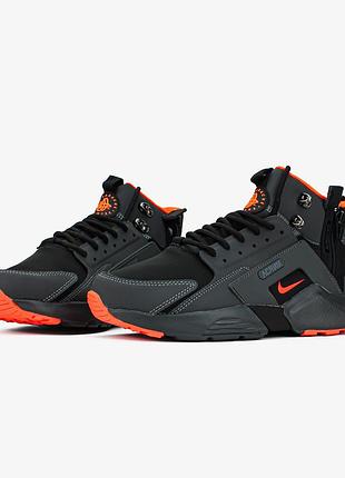 Nike huarache acronym "black/orange 10