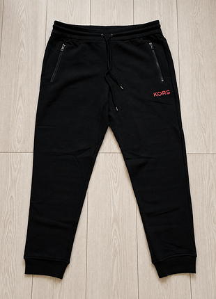 Чоловічі спортивні штани / джогери michael kors logo fleece joggers на флісі, розмір xl