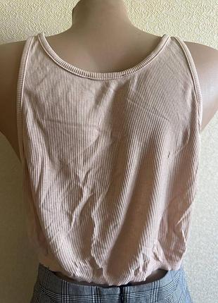 Бежева майка zara 🤎