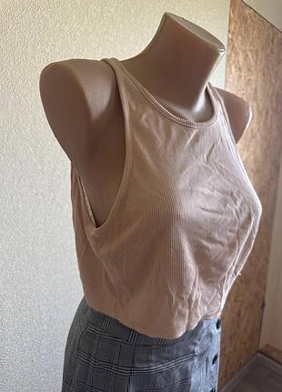 Бежева майка zara 🤎 2