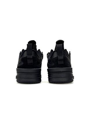 Adidas forum mod low all black 5