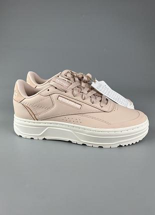 Шкіряні кросівки reebok club c double geo оригінал h69145