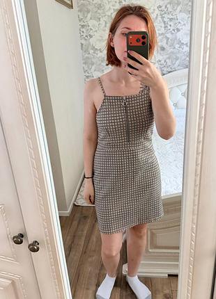 Сарафан на тонких брителяз у клітинку від new look