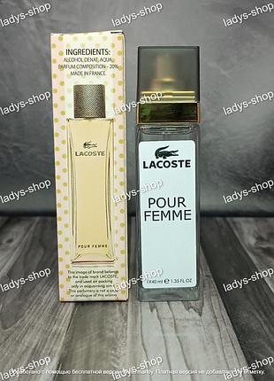 Парфюм женский lacoste pour femme (лакоста пур фамм ) 40 мл.