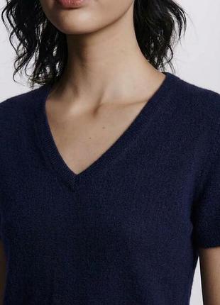 Джемпер perfect cashmere короткий рукав футболка кашемірова