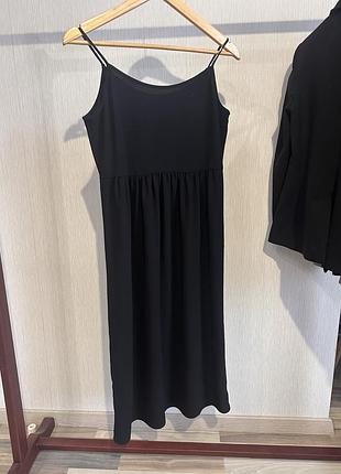 Сарафан жіночий zara чорний міді