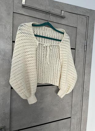 Вʼязана накидка one size