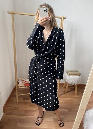 H&m сукня міді в горошок 2