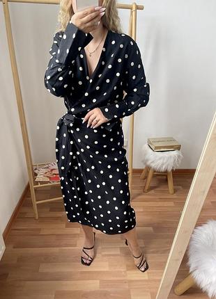 H&m сукня міді в горошок 8