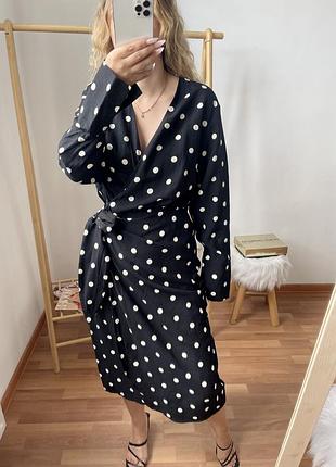 H&m сукня міді в горошок 7