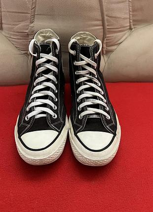 Високі чорні кеди converse all stars оригінал