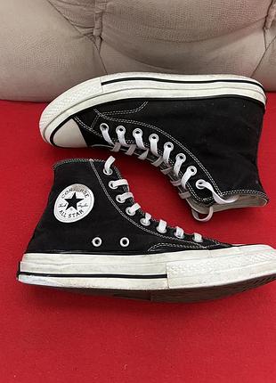 Високі чорні кеди converse all stars оригінал