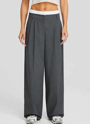 Брюки жіночі h&m сірі s/m