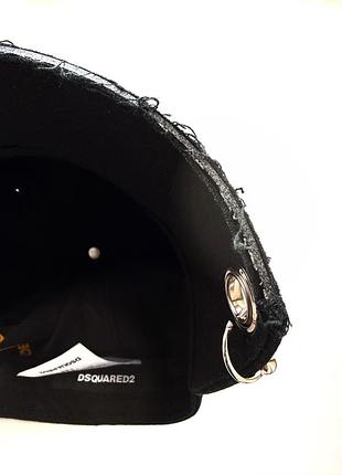 Черная бейсболка, кепка dsquared2 7