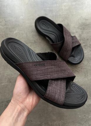 Женские шлепанцы crocs capri shimmer xband
