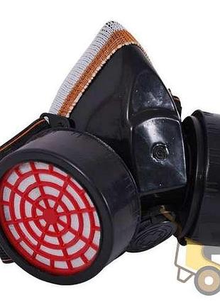 Респиратор с двумя картриджами intertool sp-0028