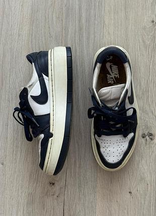 Кросівки жіночі air jordan 1 elevate low midnight navy white sail, 36 р