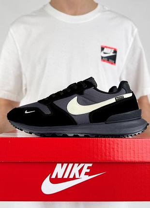 Термо кросівки nike phoenix waffle gtx black grey beige