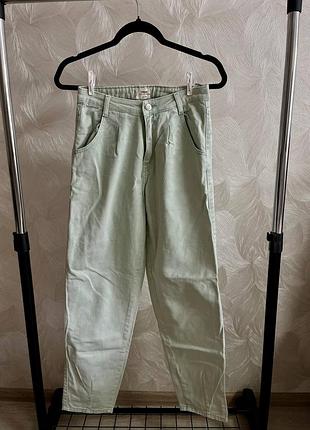 Женские джинсы tally weijl мятные зеленые denim collection 36 размер