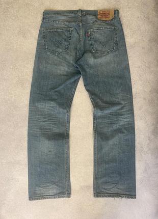 Чоловічі джинси levi's 501 вінтажні з потертостями