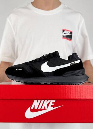 Термо кросівки nike phoenix waffle gtx black white