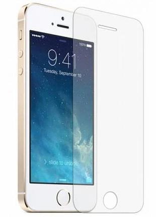 Стекло на айфон 5, 2.5d стекло защитное для iphone 5 прозрачное без рамок, 2.5д на весь экран айфон 5