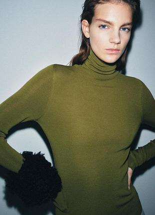 Водолазка zara 100% шерсть премиум качество размер s, xl