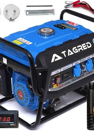 Бензиновый генератор tagred ta3500ghx 3 квт (230 в, медь, avr, 7.5 л.с., вольтметр)
