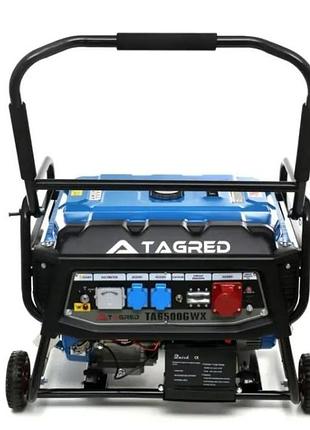 Бензиновый генератор tagred ta6500gwx 6.5 квт (380в / 220в, медь, avr, электростартер, бак 25 л)