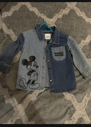 Джинсова сорочка sinsay baby mickey mouse, 92 см