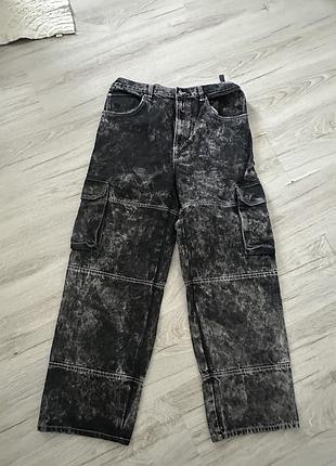 Джинси чоловічі zara карго сірі