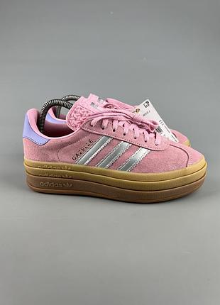 Шкіряні кросівки adidas gazelle bold оригінал