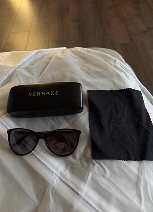 Сонцезахисні окуляри versace, чорні, оригінал