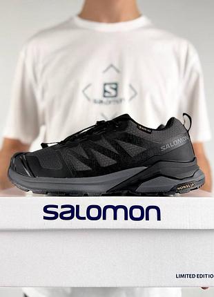 Термо кросівки salomon x-adventure gtx dark grey black