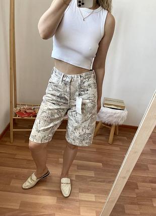 Zara baggy джинсові шорти 10