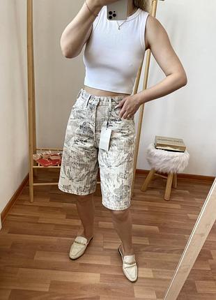 Zara baggy джинсові шорти 9
