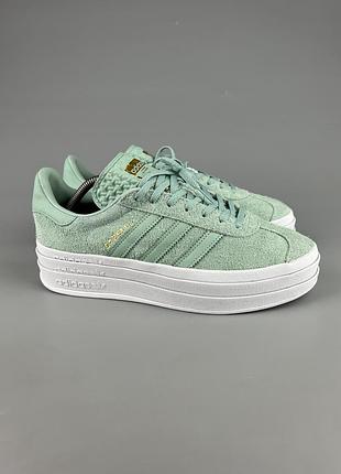 Шкіряні кросівки кросівки adidas gazelle bold оригінал