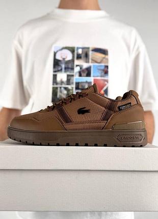 Термо кросівки lacoste t-clip winter gtx coyote