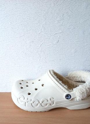 Утеплені крокси сабо шльопанці crocs baya lined  m8w10/40р.