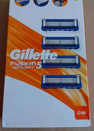 Картриджи для бритья gillette fusion 5(+1) 4 шт в упаковке оригинал