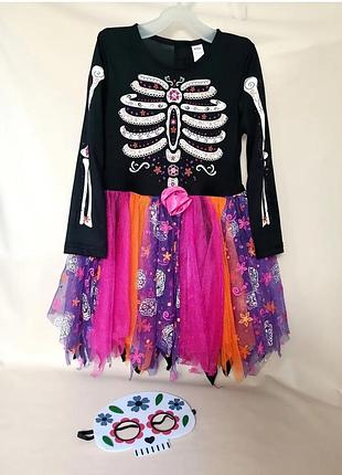 Карнавальный, новогодний костюм «скелет día de los muertos» (день мертвых) санта мурета