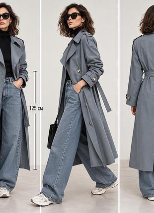 Тренч плащ shein, розмір m, довжина 125 см