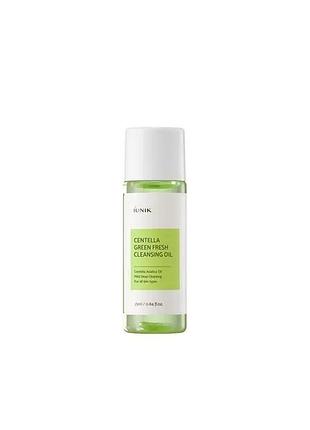 Iunik centella green fresh cleansing oil гідрофільна олія для зняття макіяжу з екстрактом центели мініатюра