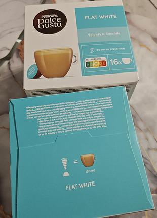 Кава nescafe dolce gusto flat white у капсулах